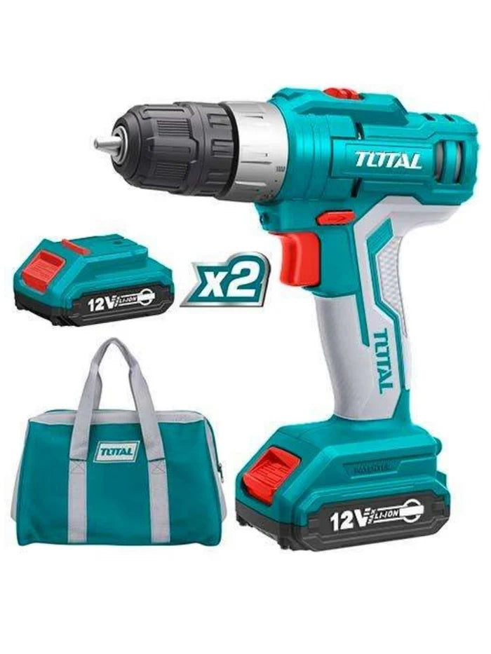 TOTAL 12V Lithium-Ion Cordless Drill Driver TDLI1222 Total